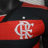 Flamenco home Long sleeves player  1:1 Quality Soccer Jersey   24-25