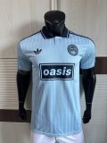 AD oasis  Adidas Clover #25  T-shirt Blue Player 1:1 Quality Soccer Jersey  25-26
