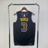 Los Angeles Lakers City Edition  Black  #3 DAVIS 1:1 Quality NBA Season Jerseys  2026