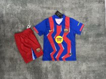 Barcelona Fourth  Away Kids 1:1 Quality Soccer Jersey  25-26