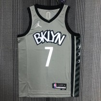 Brooklyn Nets Grey #7 DURANT 1:1 Quality NBA  Season Jerseys 75 Year