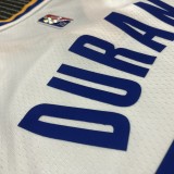 Golden State Warriors White V-Neck #35 DURANT 1:1 Quality NBA Season Jerseys  75 Year