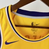 Los Angeles Lakers  yellow  #4 KNECHT  1:1 Quality NBA Jerseys  2023