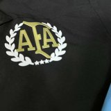 Argentina Windbreaker  Interchange Jacket Black  White 1:1 Quality Soccer Jersey  25-26