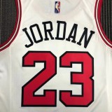 Chicago Bulls White #23 JORDAN 1:1 Quality NBA  Season Jerseys  75 Year