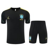 Brazil Training  Fans Kits Black (Kids And Man 16-2XL) 1:1 Quality Soccer Jersey 26-27 (2026)