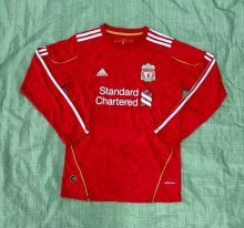 Retro Liverpool long  Home  1:1 Quality Soccer Jersey 2010-2011