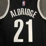 Brooklyn Nets Black #21 ALDRIDGE 1:1 Quality NBA  Season Jerseys 75 Year