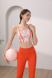 yoga clothes  Musical note printing purple set