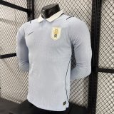 Uruguay Home player Long Sleeve 1:1 Quality Soccer Jersey  26-27 (2026)