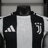 Juventus  home Long sleeves Player 1:1 Quality Soccer Jersey   24-25
