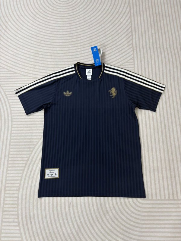 Juventus T-shirt Blue Retro Fans 1:1 Quality Soccer Jersey   25-26