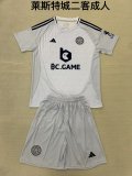 Leicester City  third away kids  1:1 Quality Soccer Jersey  24-25