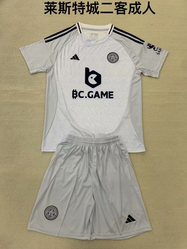 Leicester City  third away kids  1:1 Quality Soccer Jersey  24-25