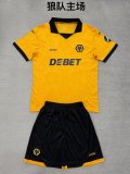 Wolves Home Fans Kits  1:1 Quality Soccer Jersey  25-26 (Kids and Man )