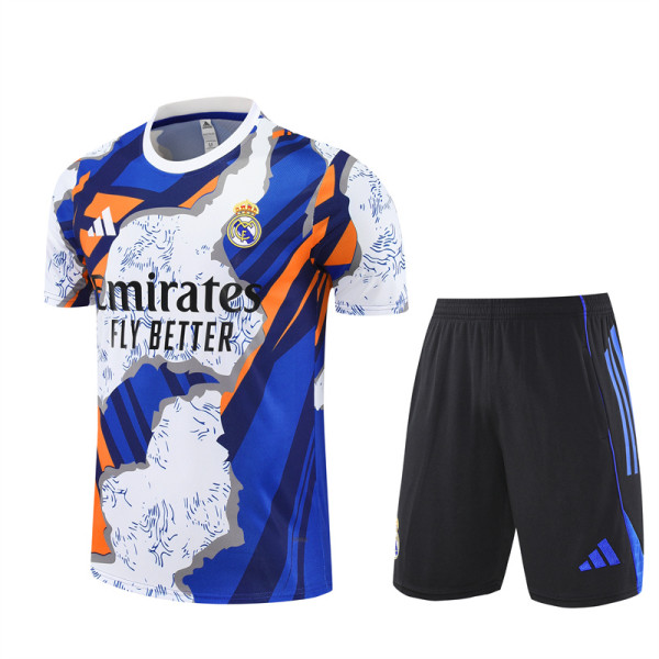 Real Madrid Training  Fans kits  1:1 Quality Soccer Jersey 25-26 (Kids And Man )