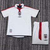 Retro England Home Kids  1:1 Quality Soccer Jersey   2004