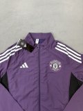 Manchester United Windbreaker  Purple 1:1 Quality Soccer Jersey  25-26