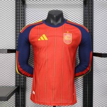 Spain Home Long   Player 1:1 Quality Soccer Jersey 26-27 (2026)