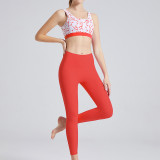 yoga clothes  Movement Rose Red/Movement Orange Red Set