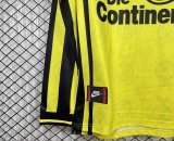 Retro Dortmund Home Fans Long Sleeve  1:1 Quality Soccer Jersey   1996-1997