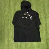 Liverpool Windbreaker  Interchange Jacket Black  White 1:1 Quality Soccer Jersey  25-26