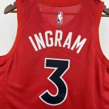 Toronto Raptors red #3 INGRAM 1:1 Quality NBA  Season Jerseys 2023
