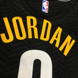 Brooklyn Nets City Edition graffiti Black #6 JORDAN  1:1 Quality NBA  Season Jerseys 2021