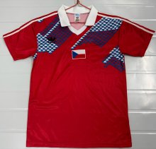 Slovakia Home Fans  1:1 Quality Soccer Jersey 1990
