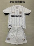 Bayer Leverkusen away  kids 1:1 Quality Soccer Jersey   24-25