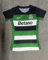 Sporting Lisbon home women Fans  1:1 Quality Soccer Jersey   24-25