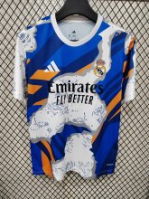Real Madrid  Special Edition  Blue White Fans 1:1 Quality Soccer Jersey   25-26
