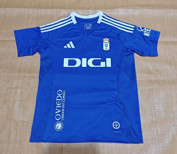 Real Oviedo home fans 1:1 Quality Soccer Jersey   24-25