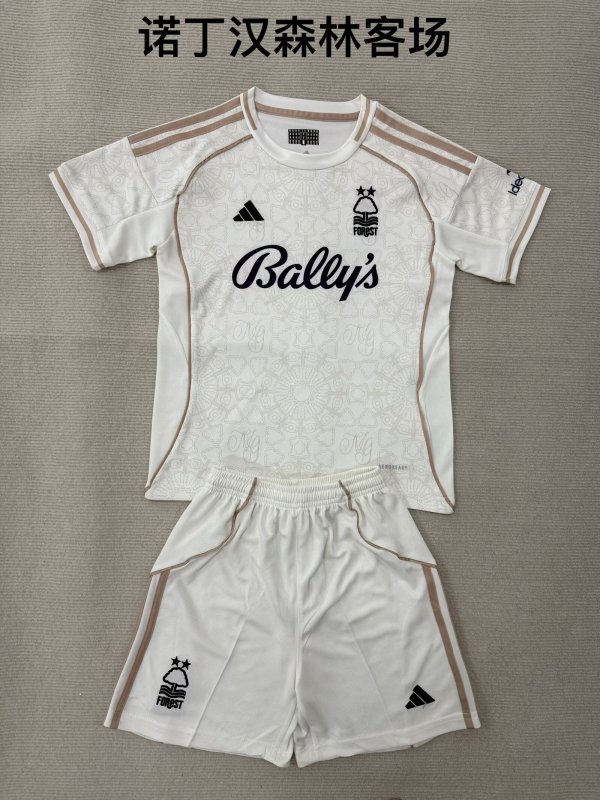 Nottingham Forest  Away (Kids and Man)  1:1 Quality Soccer Jersey  25-26