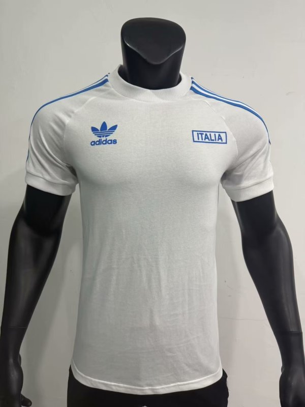 Retro Italy Away  Clover  T-shirt   1:1 Quality Soccer Jersey    25-26