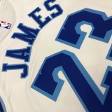 Los Angeles Lakers White Latin Night 23 James  round neck  NBA Jerseys