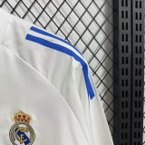 Real Madrid  Windbreaker  White 1:1 Quality Soccer Jersey  25-26