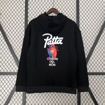 barcelona Hoodie Black Jacket  Tracksuit  1:1 Quality Soccer Jersey  25-26