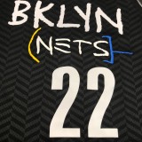Brooklyn Nets City Edition graffiti Black #22 LEVERT 1:1 Quality NBA  Season Jerseys 2021