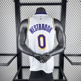 Los Angeles Lakers White #0 WESTBROOK 1:1 Quality NBA Season Jerseys 2023