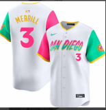 MLB San Diego Padres  fans white baseball  Jerseys  2025