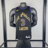 Los Angeles Lakers City Edition  Black  #3 DAVIS 1:1 Quality NBA Season Jerseys  2026