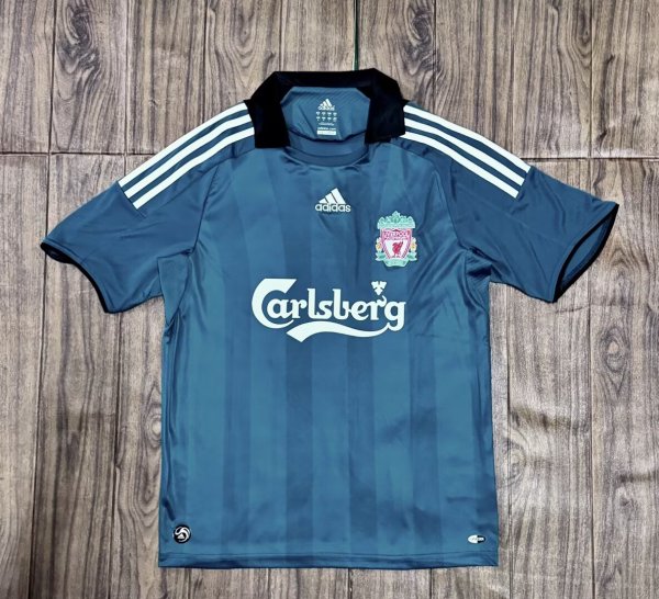 Retro Liverpool Away 1:1 Quality Soccer Jersey 2008-2009