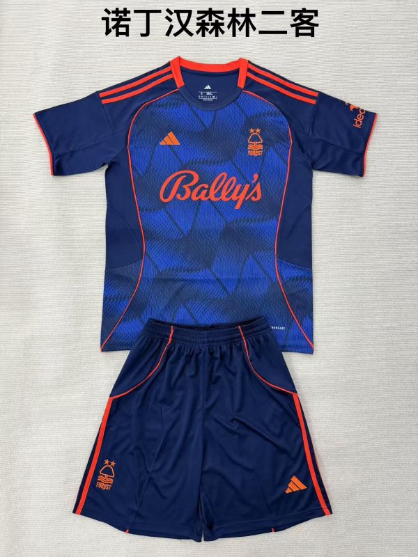 Nottingham Forest Third  Away (Kids and Man)  1:1 Quality Soccer Jersey  25-26