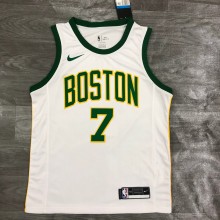 Retro Boston Celtics White #7 BROWN  1:1 Quality NBA Jerseys  2019