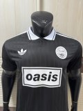 AD oasis Adidas Clover #25  T-shirt  Black Player 1:1 Quality Soccer Jersey  25-26