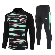 Portugal Training Tracksuit Green Black (Kids And Man )  1:1  25-26