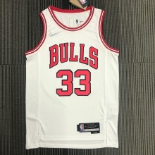Chicago Bulls White #33 PIPPEN 1:1 Quality NBA  Season Jerseys  75 Year
