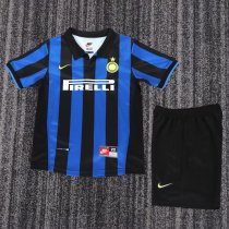 Retro Inter Milan  home Kids 1:1 Quality Soccer Jersey  1998-1999