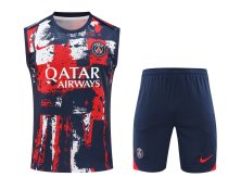 PSG Paris Training clothing Vest set  1:1 Quality Soccer Jersey    24-25